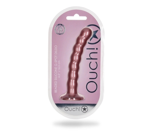 Beaded Silicone G-Spot Dildo - 6,5'' / 16,5 cm
