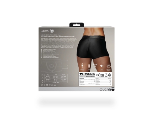 Vibrating Strap-on Boxer - M/L - Black