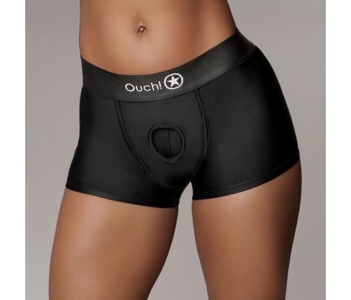 Vibrating Strap-on Boxer - M/L - Black