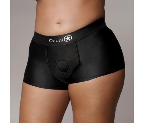 Vibrating Strap-on Boxer - XL/XXL - Black