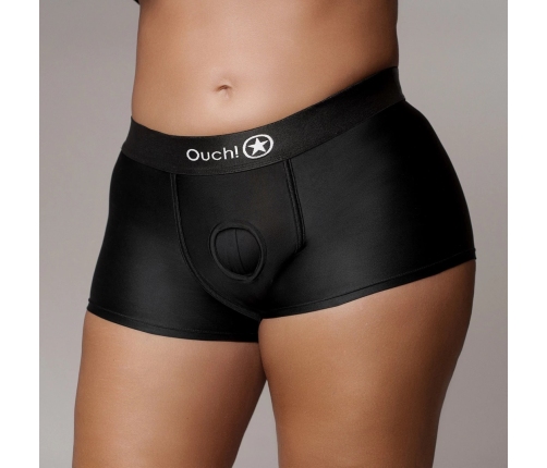 Vibrating Strap-on Boxer - XL/XXL - Black