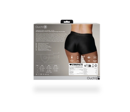 Vibrating Strap-on Boxer - XL/XXL - Black