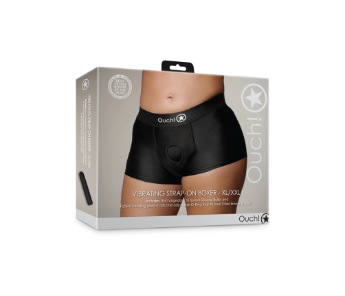 Vibrating Strap-on Boxer - XL/XXL - Black