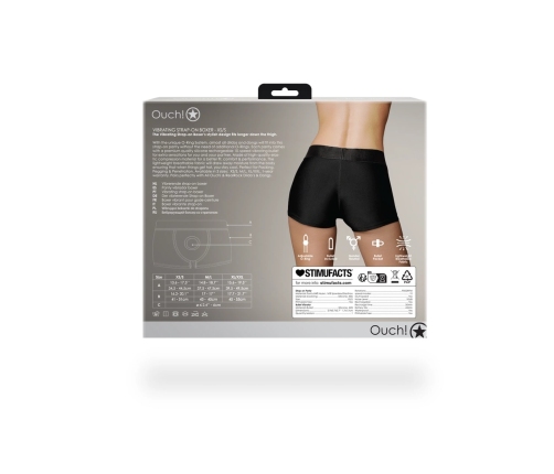 Vibrating Strap-on Boxer - XS/S - Black