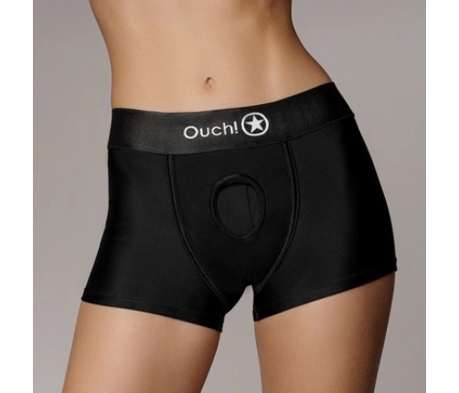 Vibrating Strap-on Boxer - XS/S - Black