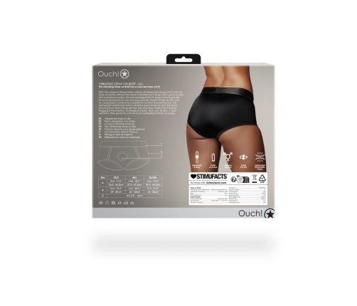 Vibrating Strap-on Brief - M/L - Black