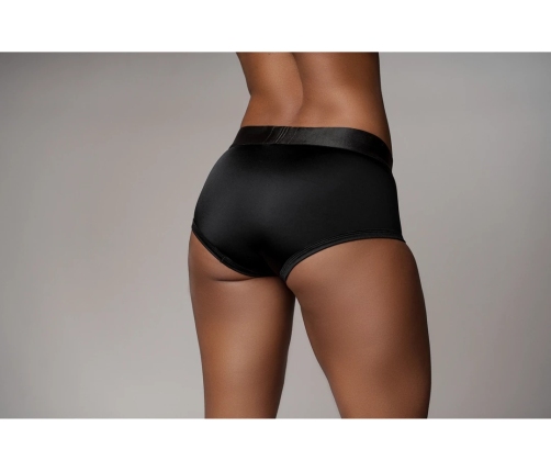 Vibrating Strap-on Brief - M/L - Black