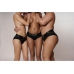 Vibrating Strap-on High-cut Brief - XS/S - Black
