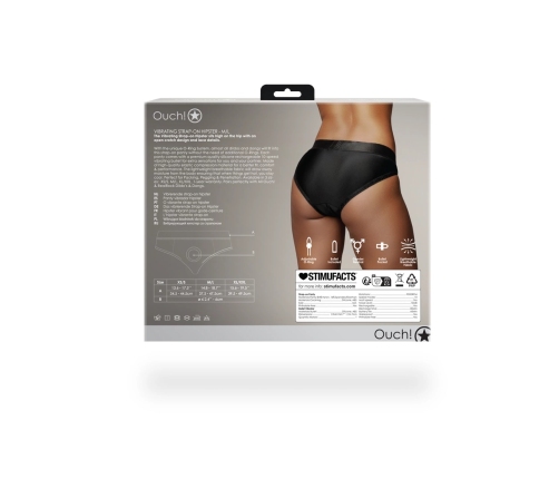 Vibrating Strap-on Hipster - M/L - Black