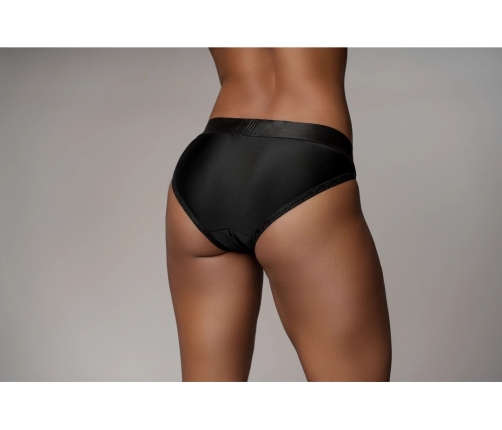 Vibrating Strap-on Hipster - M/L - Black
