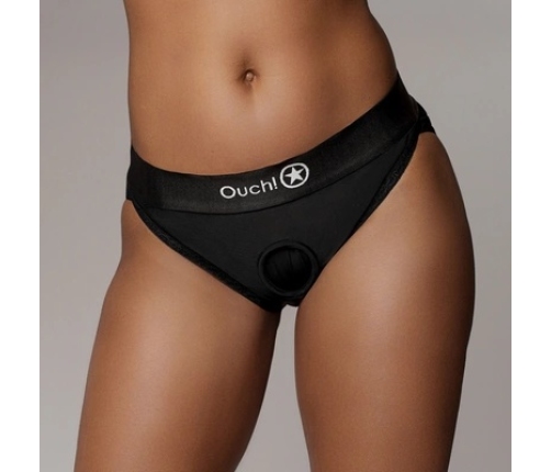 Vibrating Strap-on Hipster - M/L - Black