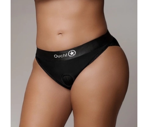 Vibrating Strap-on Hipster - XL/XXL - Black