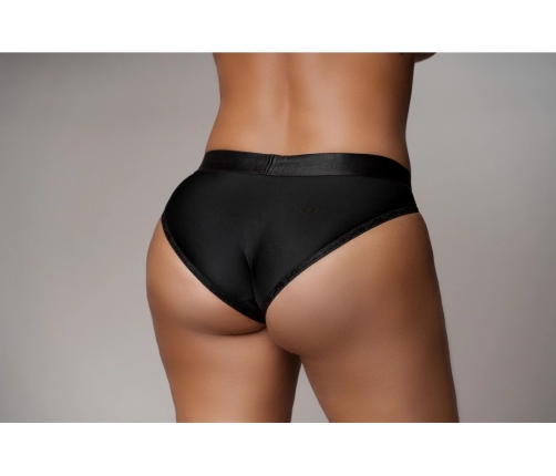 Vibrating Strap-on Hipster - XL/XXL - Black