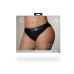 Vibrating Strap-on Hipster - XL/XXL - Black