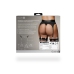 Vibrating Strap-on Thong with Adjustable Garters - XL/XXL - Black