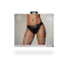 Vibrating Strap-on Thong with Removable Butt Straps - M/L - Black