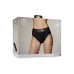 Vibrating Strap-on Thong with Removable Butt Straps - XS/S - Black