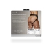 Vibrating Strap-on Panty Harness with Open Back - M/L - Black