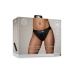 Vibrating Strap-on Panty Harness with Open Back - M/L - Black