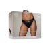 Vibrating Strap-on Panty Harness with Open Back - M/L - Black