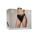 Vibrating Strap-on Panty Harness with Open Back - XS/S - Black
