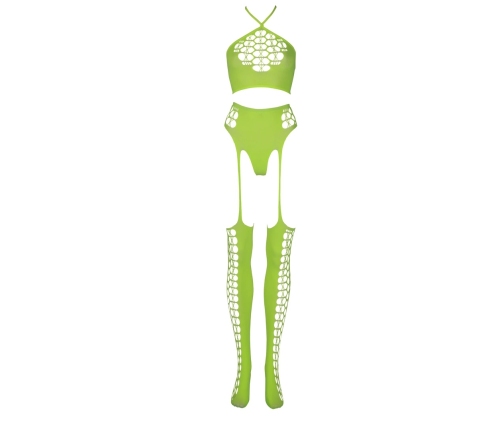 Two Piece with Crop Top and Stockings