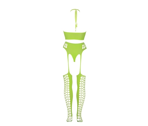 Two Piece with Crop Top and Stockings