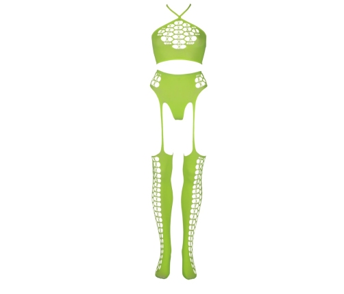 Two Piece with Crop Top and Stockings
