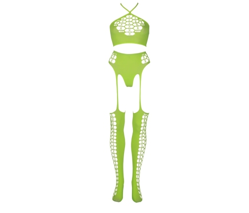 Two Piece with Crop Top and Stockings