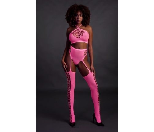Two Piece with Crop Top and Stockings