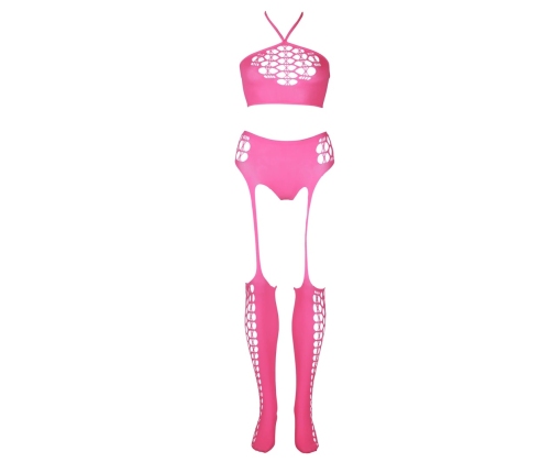 Two Piece with Crop Top and Stockings