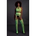 Two Piece with Crop Top and Stockings
