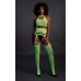 Two Piece with Crop Top and Stockings