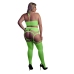 Two Piece with Crop Top and Stockings