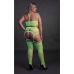 Two Piece with Crop Top and Stockings
