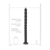 Stacked Anal Snake - 20''/ 50 cm