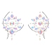 Body Jewelry Stickers - Nipples
