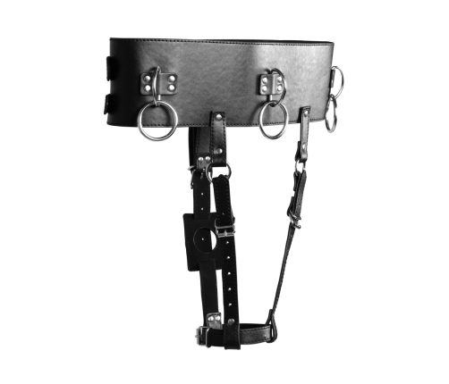 Belt with Vibrator Holder - Black