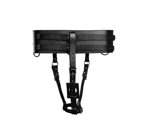 Belt with Vibrator Holder - Black