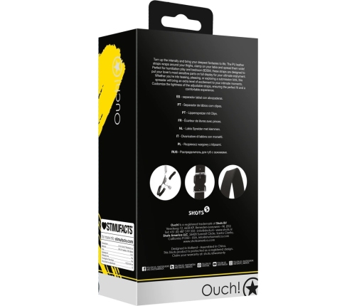 Labia Spreader with Clamps - Black