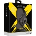 Open Mouth Gag Head Harness with Plug Stopper - Black