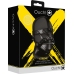 Head Harness with Zip-up Mouth and Lock - Black