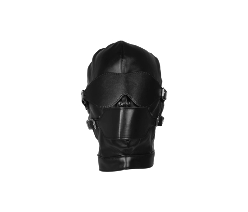 Blindfolded Mask with Breathable Ball Gag - Black