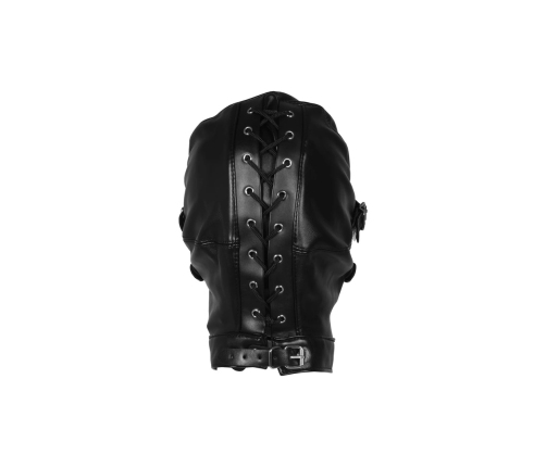 Blindfolded Mask with Breathable Ball Gag - Black