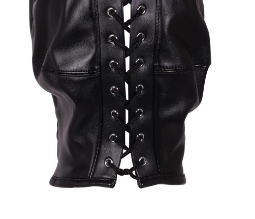 Zip-up Bondage Mask - Black