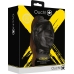Mask with Brown Ponytail - Black