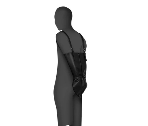 Zip-up Full Sleeve Arm Restraint - Black