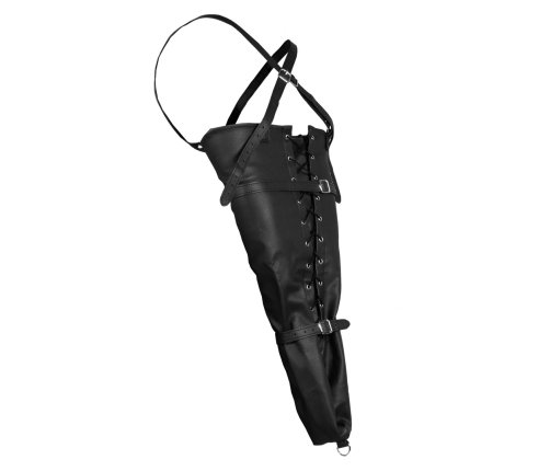 Lace-up Full Sleeve Arm Restraint - Black