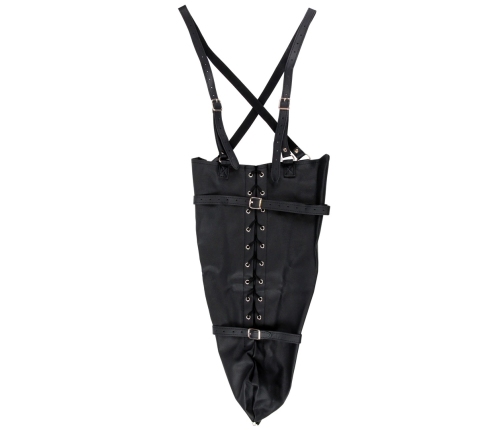 Lace-up Full Sleeve Arm Restraint - Black