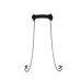 Silicone Bit Gag with Nipple Clamps - Black